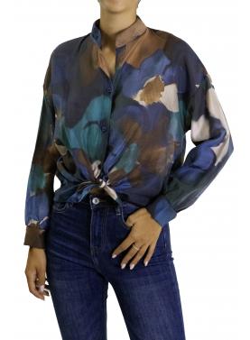 Camicia fantasia collo coreana